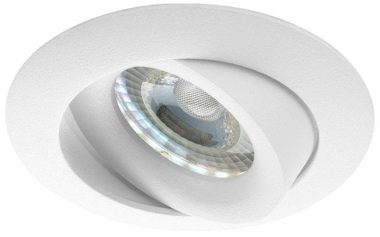 Warmglow inbouwspot Nilas -Rond Wit -Philips Warm Glow -Dimbaar -3.7W -Philips LED