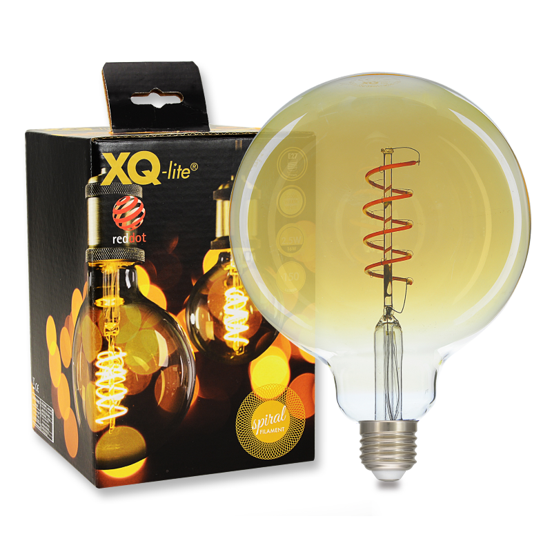 E27 Bol XXL LED Lamp -Super Warm Wit (< 2200K) -2.5 Watt, vervangt 16W Halogeen -XQ-Lite