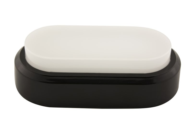 Zwarte ovale LED Plafondlamp Klein 