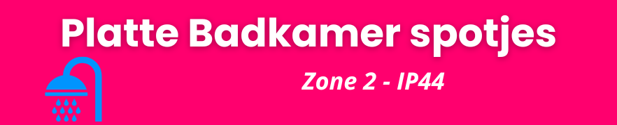 Ondiepe badkamer spots